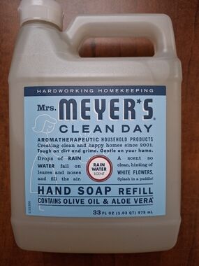 Mrs. Meyers Clean Day Hand Soap - Rain Water Scent  33oz 11216